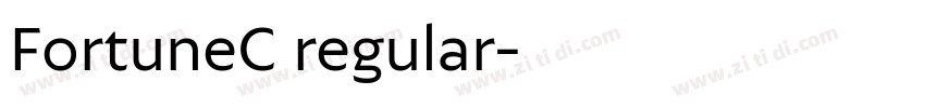 FortuneC regular字体转换
